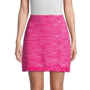 Kate Spade New York Knit Tweed Skirt Pink Size Medium